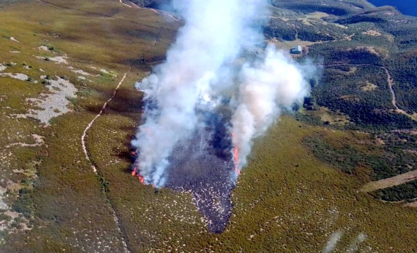 Incendio forestal en Sosas de Laciana