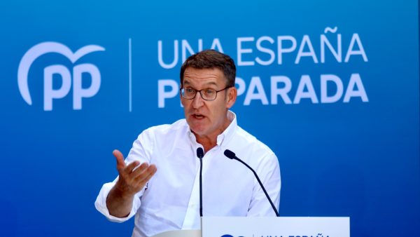 El presidente del Partido Popular, Alberto Núñez Feijóo