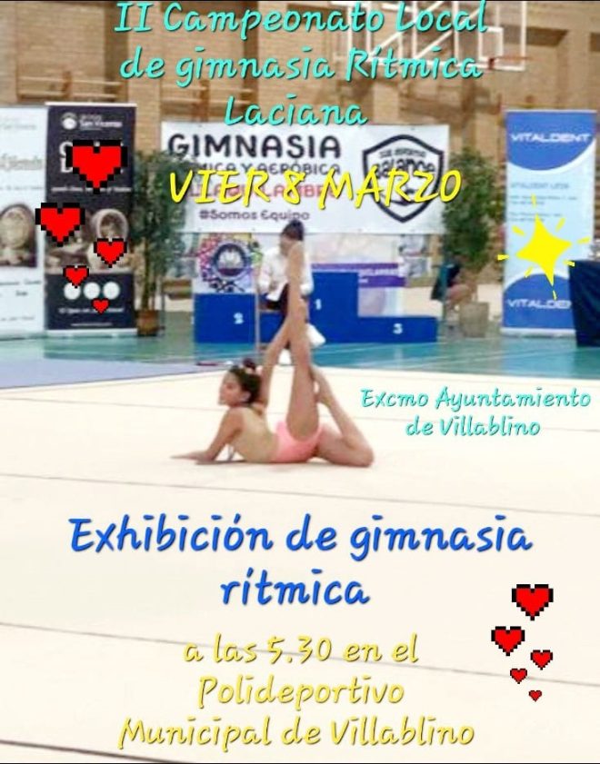 Cartel gimnasia rítmica Villablino