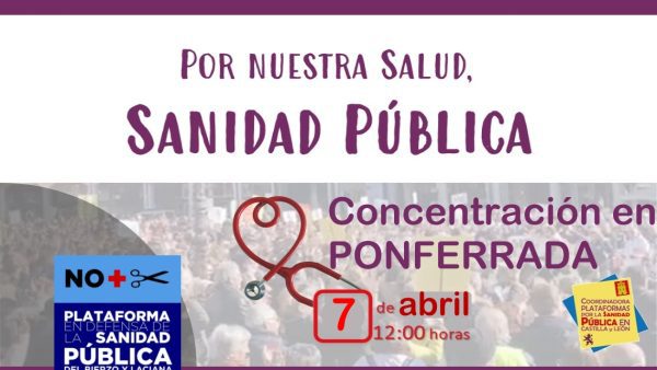 Será el 7 de abril en la Plaza de Lazúrtegui a las 12:00 horas y animan a la población a participar para defender, una vez más, el derecho a una sanidad pública de calidad, universal y gratuita