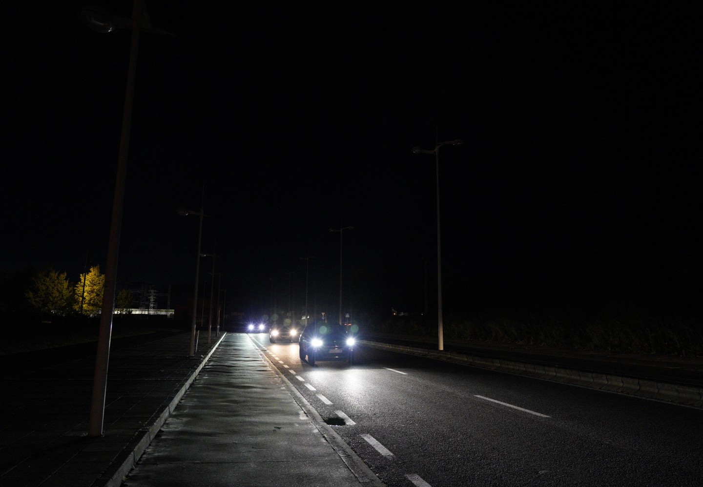 Noche a oscuras debido al apagón