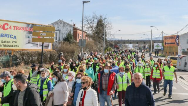 Última etapa de la marcha blanca entre Cubillos y Ponferrada. / Iván Kalax